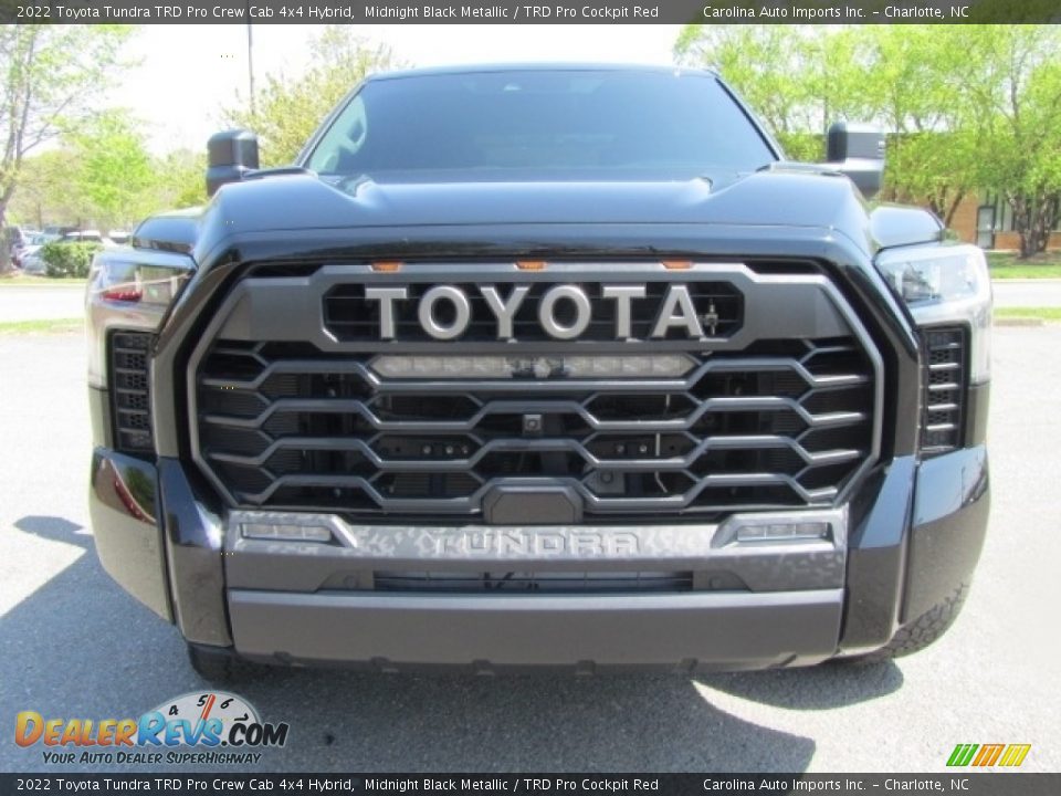 2022 Toyota Tundra TRD Pro Crew Cab 4x4 Hybrid Midnight Black Metallic / TRD Pro Cockpit Red Photo #4