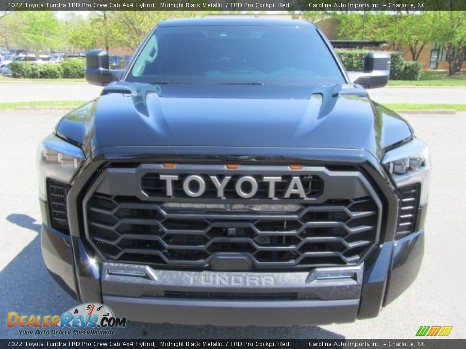 2022 Toyota Tundra TRD Pro Crew Cab 4x4 Hybrid Midnight Black Metallic / TRD Pro Cockpit Red Photo #5