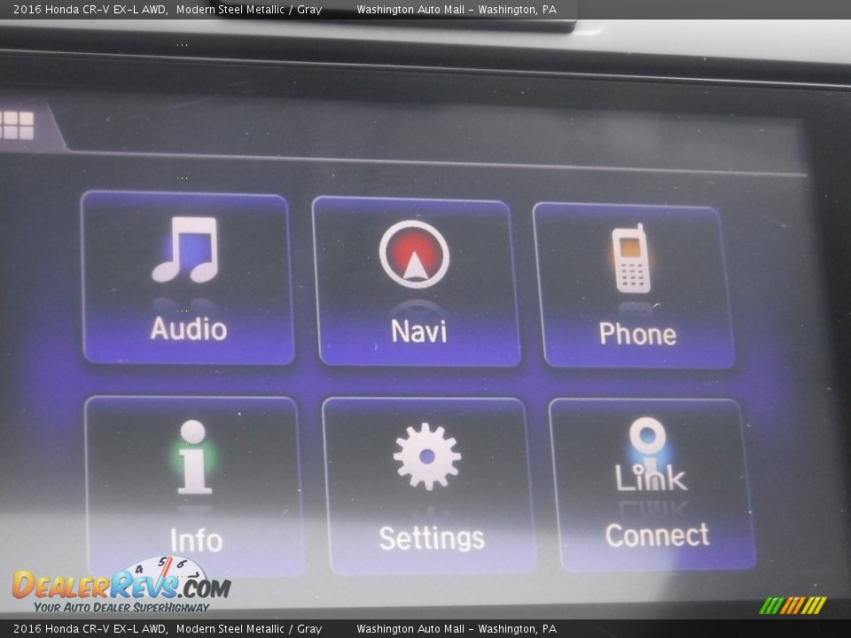 2016 Honda CR-V EX-L AWD Modern Steel Metallic / Gray Photo #5