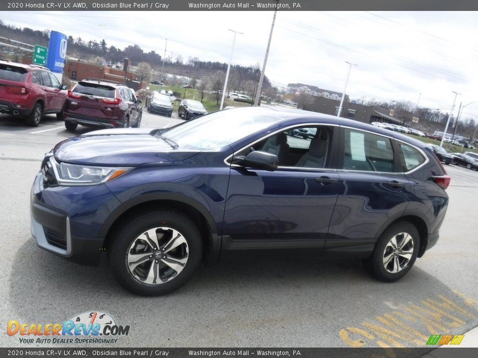 2020 Honda CR-V LX AWD Obsidian Blue Pearl / Gray Photo #5