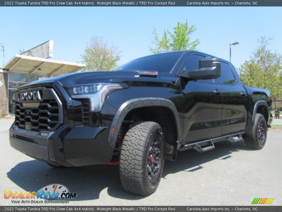Front 3/4 View of 2022 Toyota Tundra TRD Pro Crew Cab 4x4 Hybrid Photo #6