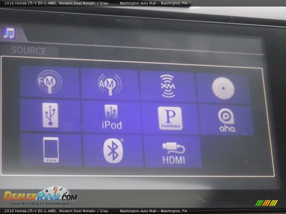 2016 Honda CR-V EX-L AWD Modern Steel Metallic / Gray Photo #6
