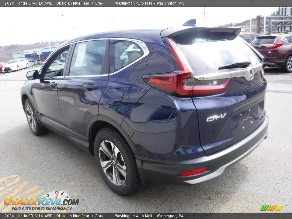 2020 Honda CR-V LX AWD Obsidian Blue Pearl / Gray Photo #6