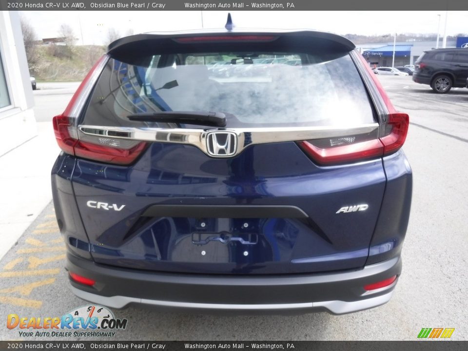 2020 Honda CR-V LX AWD Obsidian Blue Pearl / Gray Photo #7