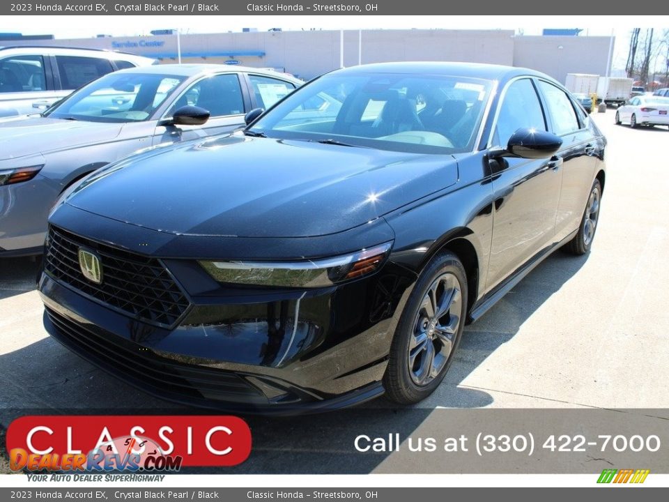 2023 Honda Accord EX Crystal Black Pearl / Black Photo #1