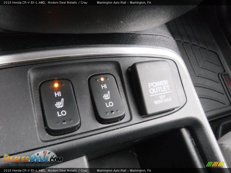2016 Honda CR-V EX-L AWD Modern Steel Metallic / Gray Photo #8