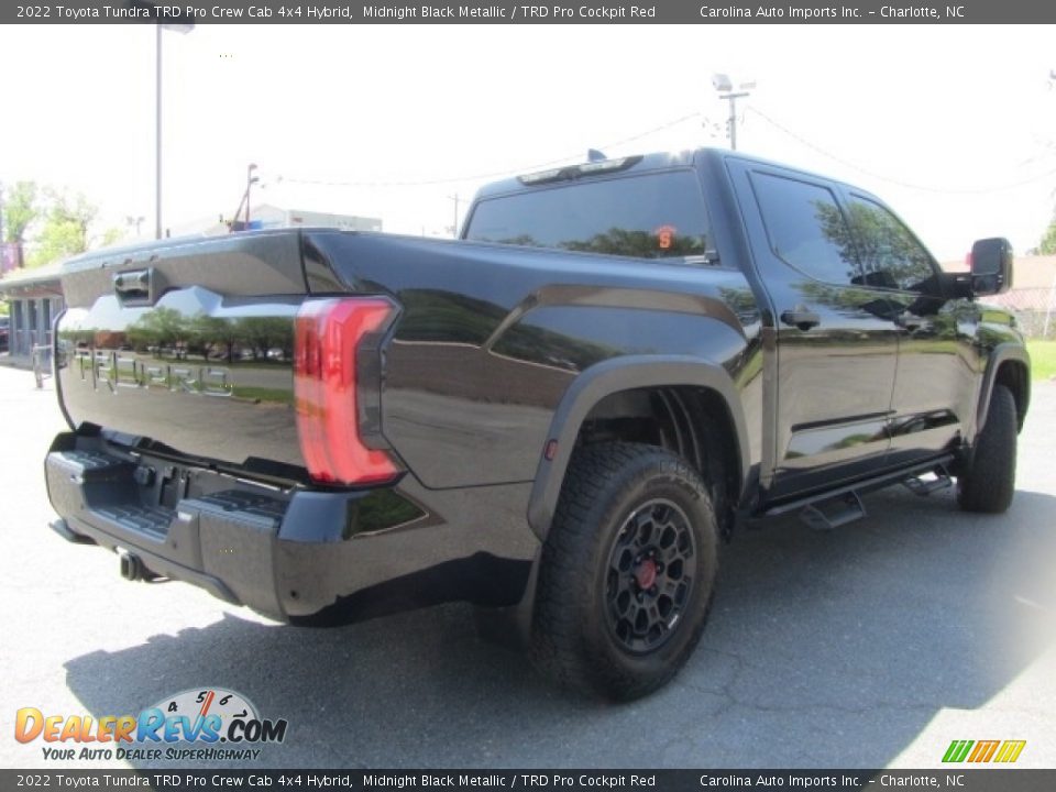 2022 Toyota Tundra TRD Pro Crew Cab 4x4 Hybrid Midnight Black Metallic / TRD Pro Cockpit Red Photo #10