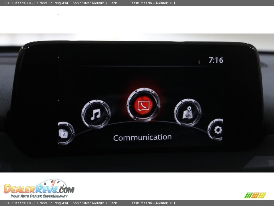 2017 Mazda CX-5 Grand Touring AWD Sonic Silver Metallic / Black Photo #10