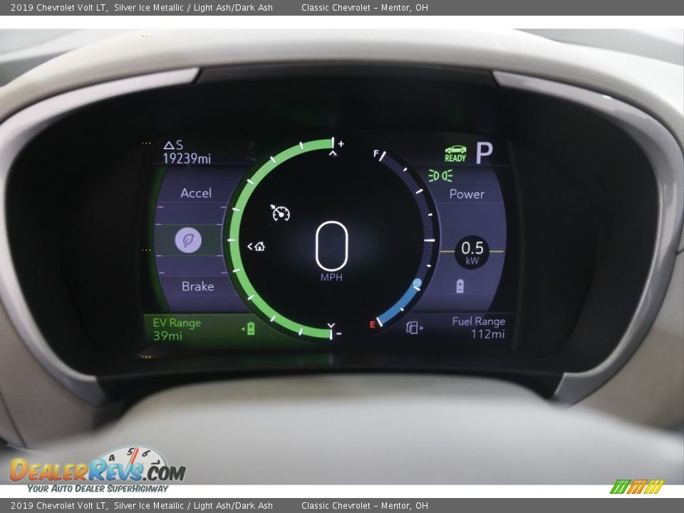 2019 Chevrolet Volt LT Silver Ice Metallic / Light Ash/Dark Ash Photo #10