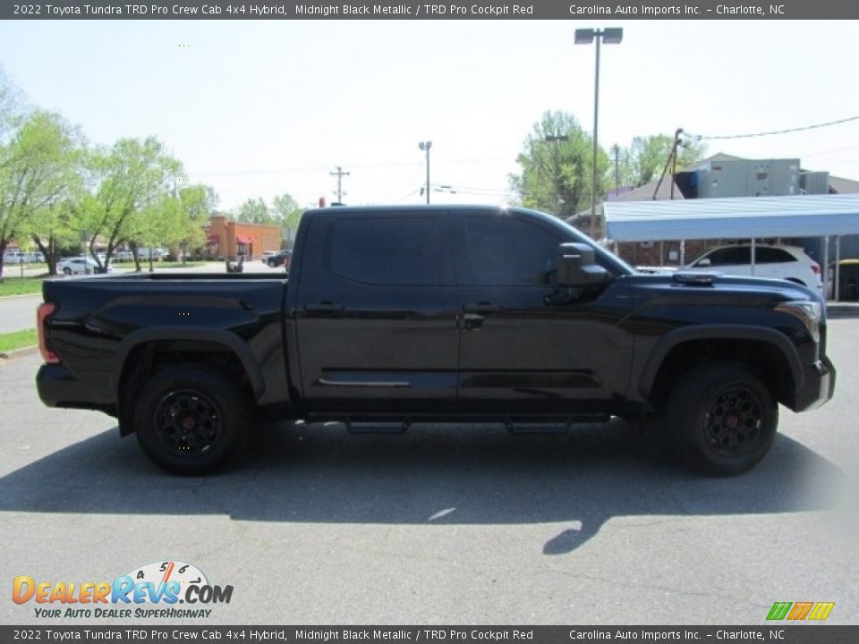 2022 Toyota Tundra TRD Pro Crew Cab 4x4 Hybrid Midnight Black Metallic / TRD Pro Cockpit Red Photo #11