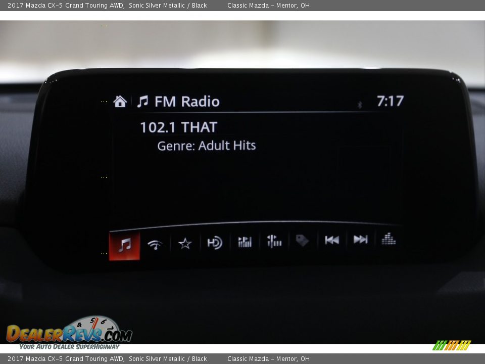 2017 Mazda CX-5 Grand Touring AWD Sonic Silver Metallic / Black Photo #12