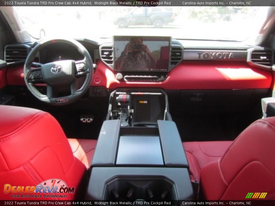TRD Pro Cockpit Red Interior - 2022 Toyota Tundra TRD Pro Crew Cab 4x4 Hybrid Photo #13