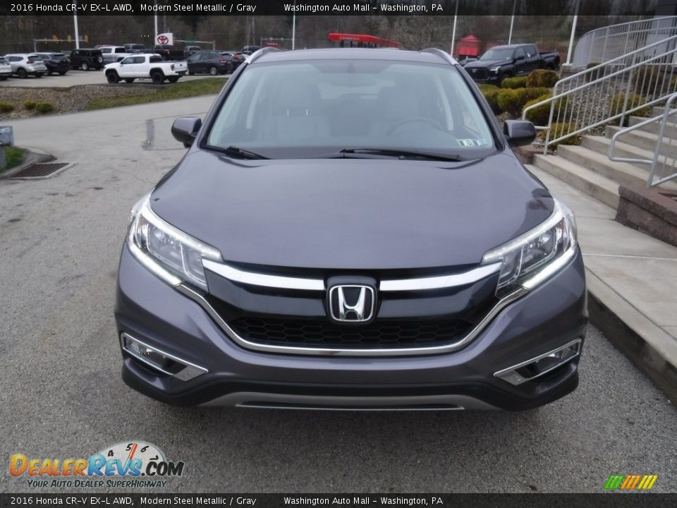 2016 Honda CR-V EX-L AWD Modern Steel Metallic / Gray Photo #11