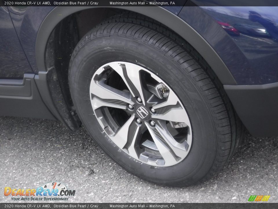 2020 Honda CR-V LX AWD Obsidian Blue Pearl / Gray Photo #12
