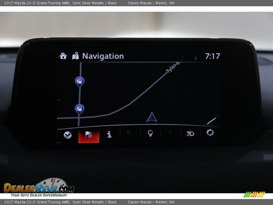 2017 Mazda CX-5 Grand Touring AWD Sonic Silver Metallic / Black Photo #13
