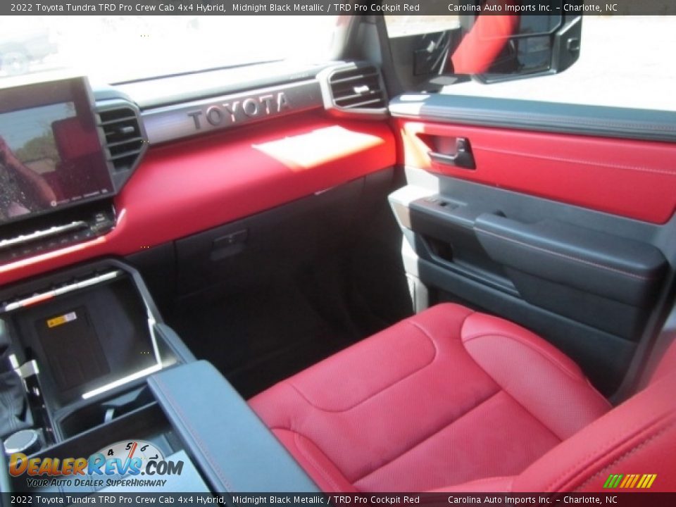Front Seat of 2022 Toyota Tundra TRD Pro Crew Cab 4x4 Hybrid Photo #14