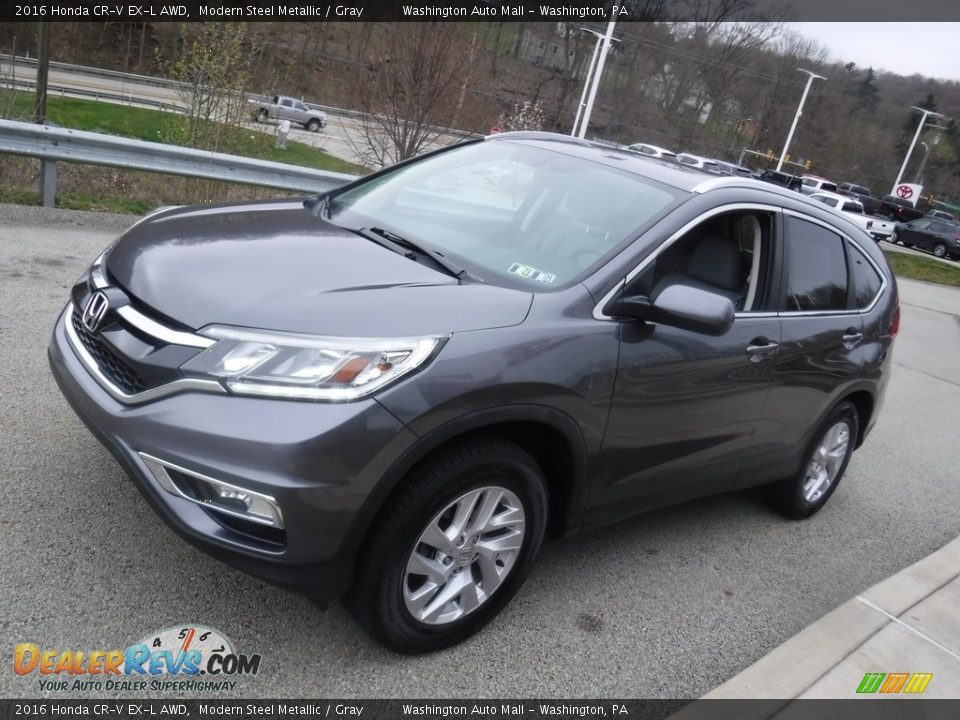 2016 Honda CR-V EX-L AWD Modern Steel Metallic / Gray Photo #12