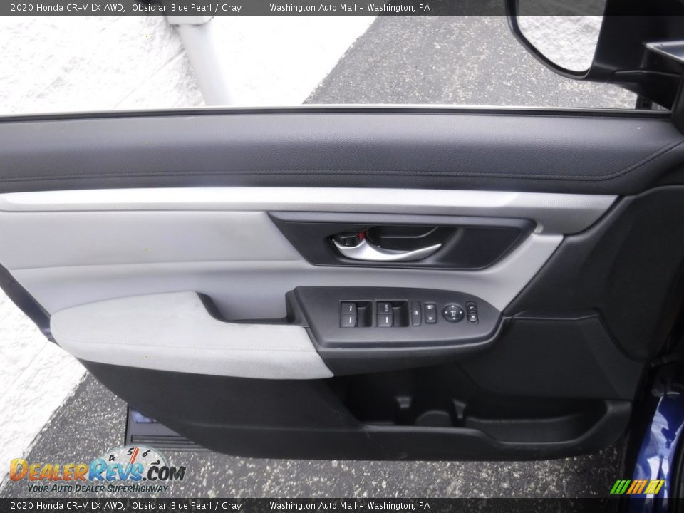 2020 Honda CR-V LX AWD Obsidian Blue Pearl / Gray Photo #13