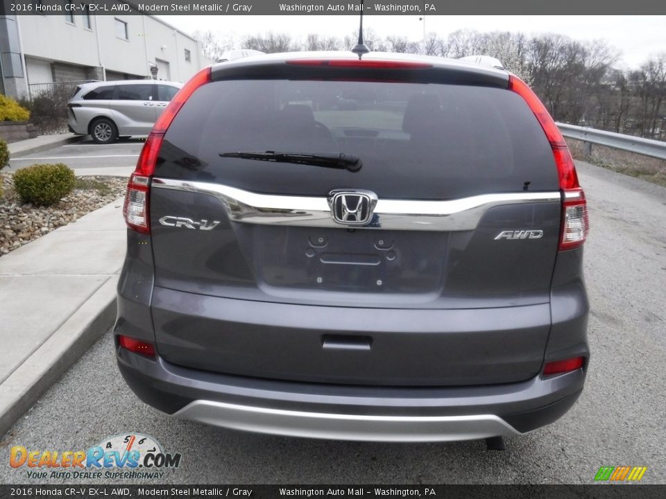 2016 Honda CR-V EX-L AWD Modern Steel Metallic / Gray Photo #15