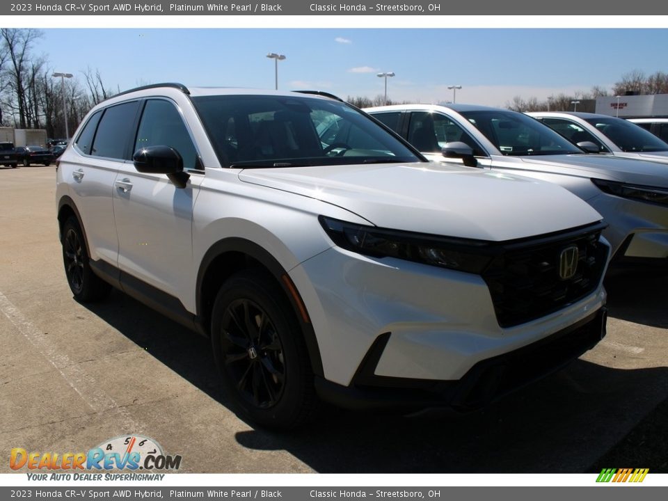 2023 Honda CR-V Sport AWD Hybrid Platinum White Pearl / Black Photo #3