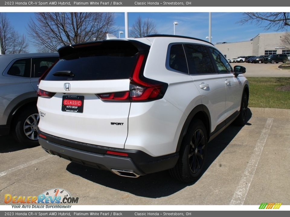 2023 Honda CR-V Sport AWD Hybrid Platinum White Pearl / Black Photo #4