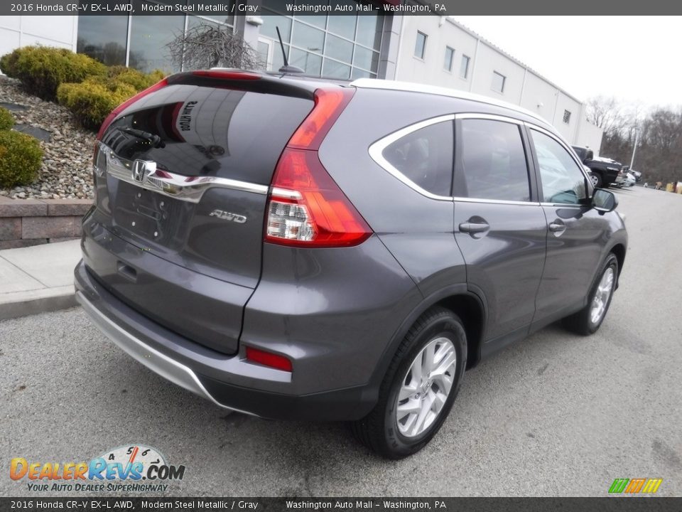 2016 Honda CR-V EX-L AWD Modern Steel Metallic / Gray Photo #16