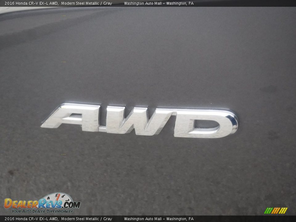 2016 Honda CR-V EX-L AWD Modern Steel Metallic / Gray Photo #17