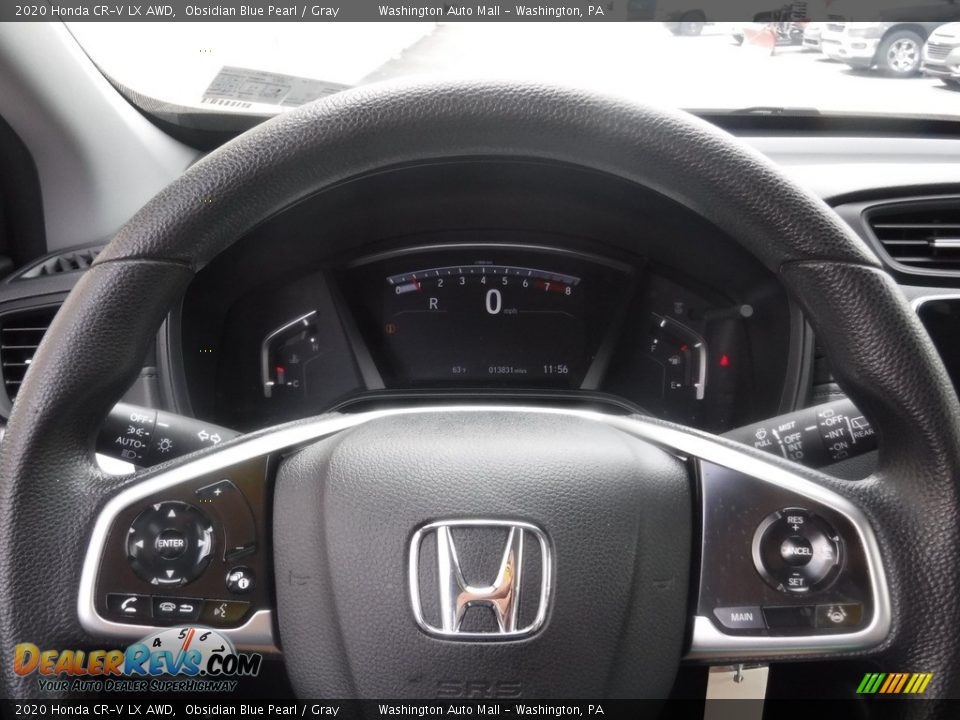 2020 Honda CR-V LX AWD Obsidian Blue Pearl / Gray Photo #19