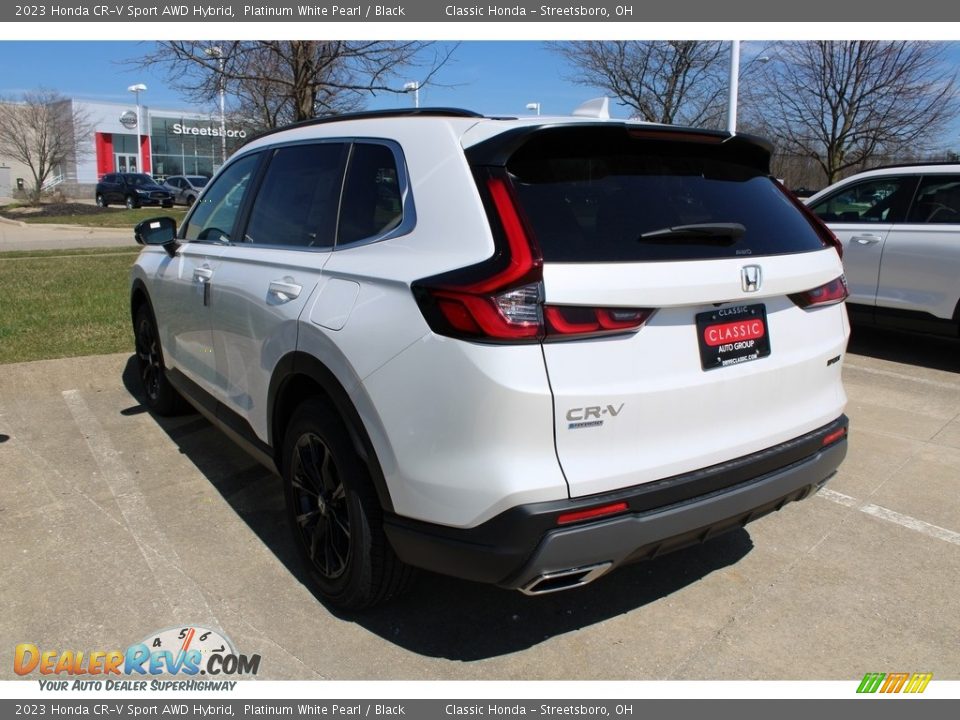 2023 Honda CR-V Sport AWD Hybrid Platinum White Pearl / Black Photo #6