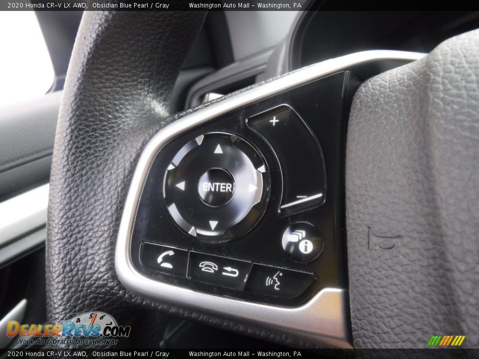 2020 Honda CR-V LX AWD Obsidian Blue Pearl / Gray Photo #20