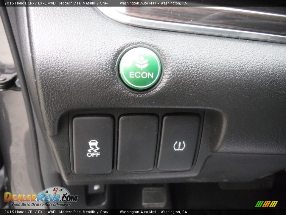 2016 Honda CR-V EX-L AWD Modern Steel Metallic / Gray Photo #20