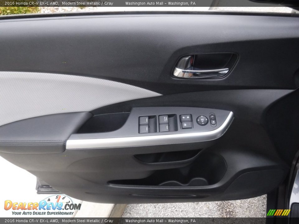 2016 Honda CR-V EX-L AWD Modern Steel Metallic / Gray Photo #21
