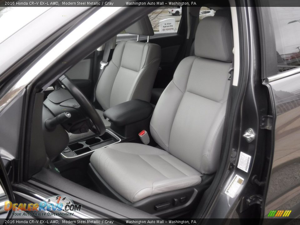 2016 Honda CR-V EX-L AWD Modern Steel Metallic / Gray Photo #23