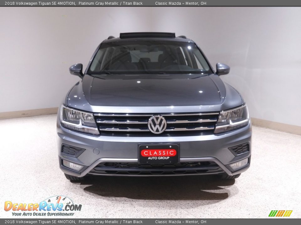 2018 Volkswagen Tiguan SE 4MOTION Platinum Gray Metallic / Titan Black Photo #2