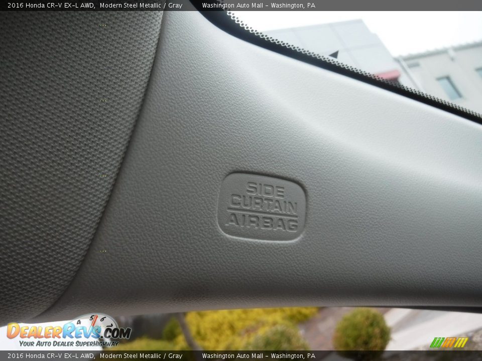 2016 Honda CR-V EX-L AWD Modern Steel Metallic / Gray Photo #25