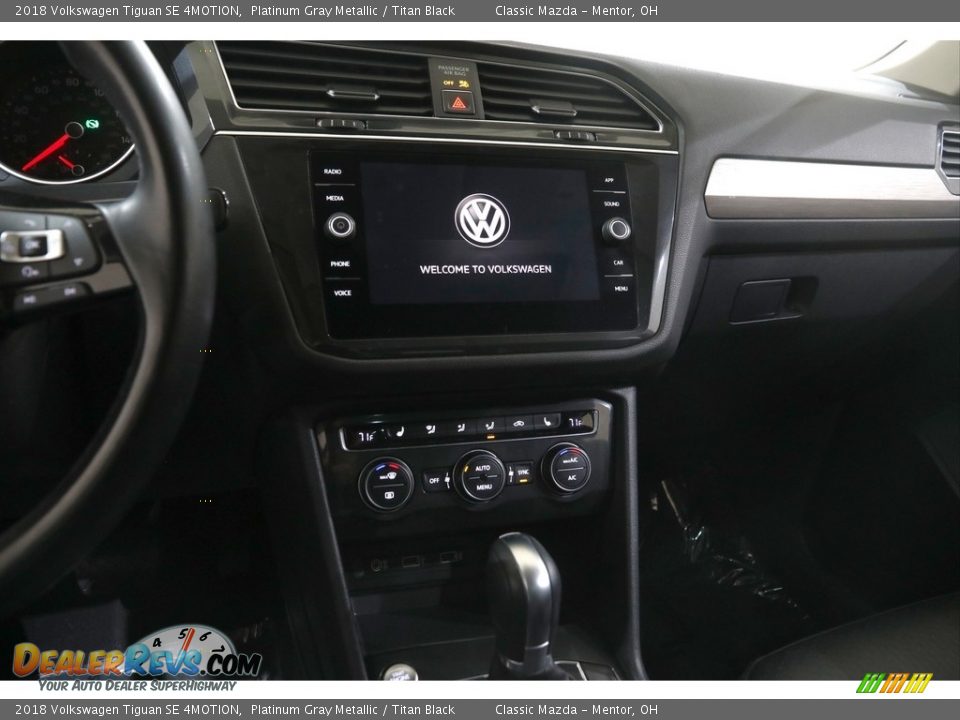 2018 Volkswagen Tiguan SE 4MOTION Platinum Gray Metallic / Titan Black Photo #9