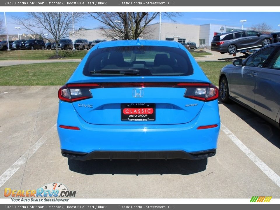 2023 Honda Civic Sport Hatchback Boost Blue Pearl / Black Photo #5