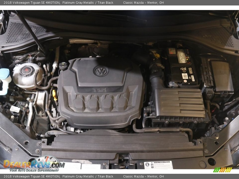 2018 Volkswagen Tiguan SE 4MOTION Platinum Gray Metallic / Titan Black Photo #19