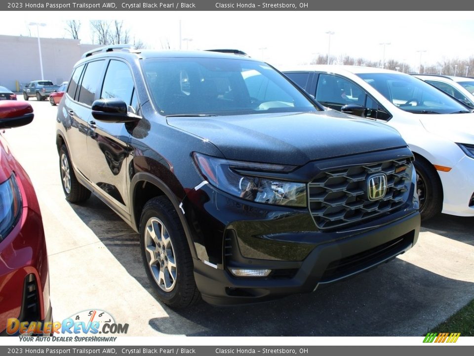 2023 Honda Passport Trailsport AWD Crystal Black Pearl / Black Photo #3