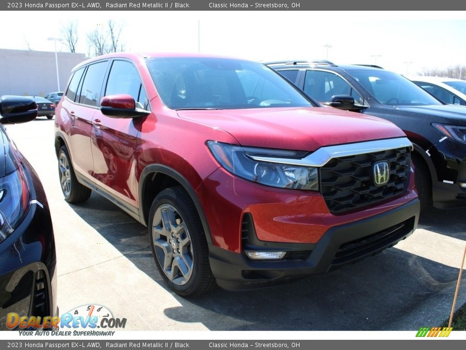 2023 Honda Passport EX-L AWD Radiant Red Metallic II / Black Photo #3