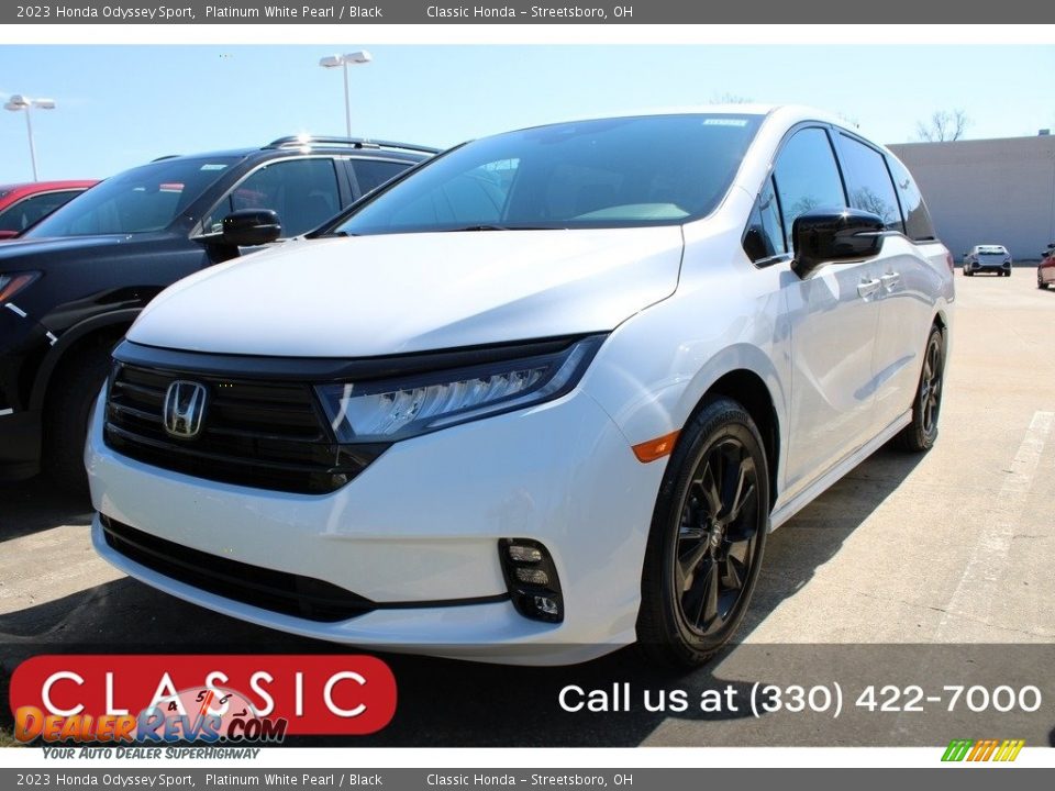 2023 Honda Odyssey Sport Platinum White Pearl / Black Photo #1