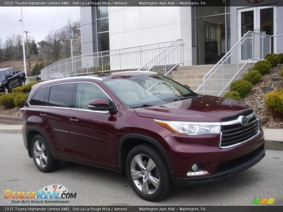 Front 3/4 View of 2015 Toyota Highlander Limited AWD Photo #1