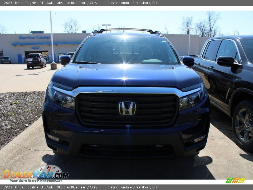 2023 Honda Ridgeline RTL AWD Obsidian Blue Pearl / Gray Photo #2