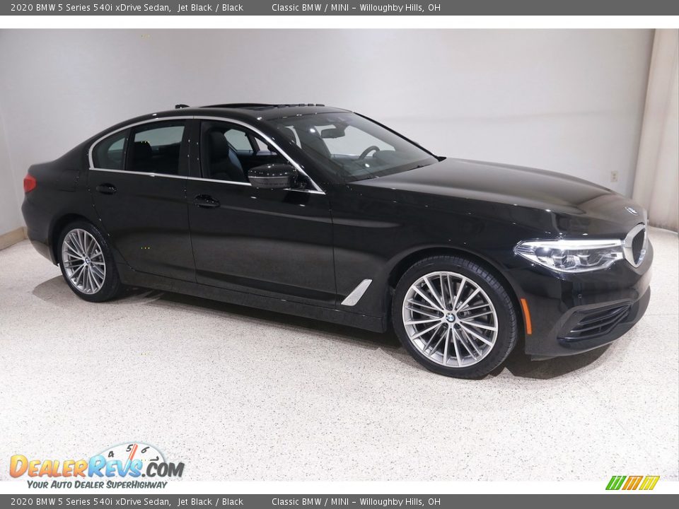 2020 BMW 5 Series 540i xDrive Sedan Jet Black / Black Photo #1