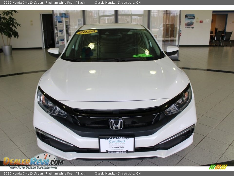 2020 Honda Civic LX Sedan Platinum White Pearl / Black Photo #2