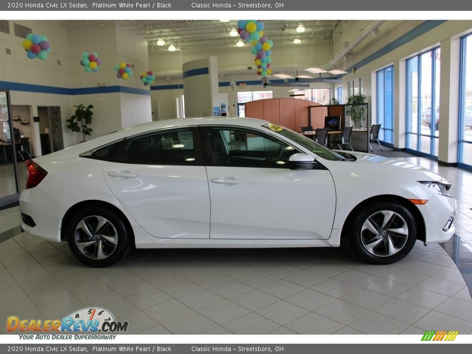 2020 Honda Civic LX Sedan Platinum White Pearl / Black Photo #4