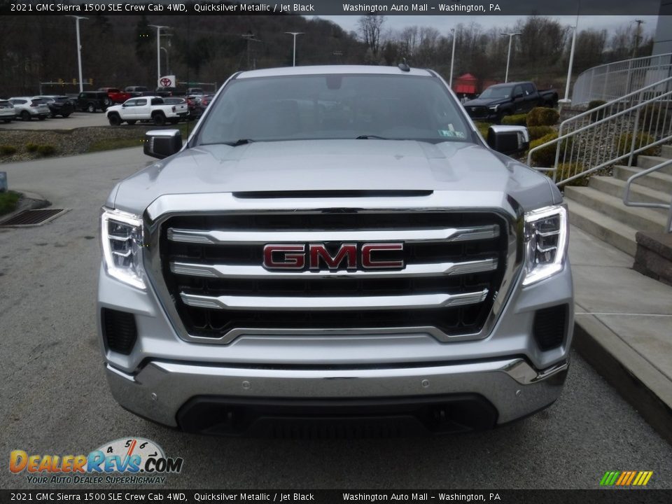 2021 GMC Sierra 1500 SLE Crew Cab 4WD Quicksilver Metallic / Jet Black Photo #14