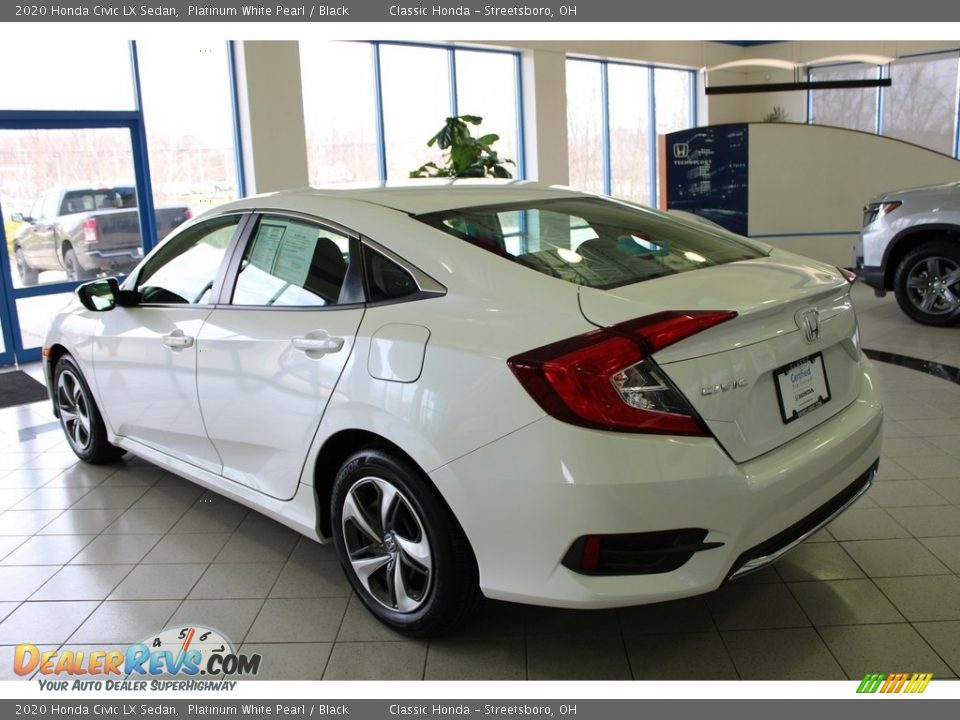2020 Honda Civic LX Sedan Platinum White Pearl / Black Photo #9