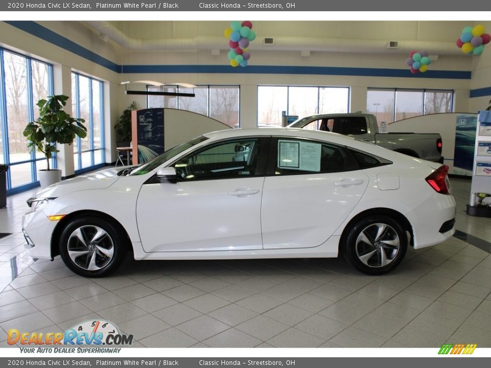 2020 Honda Civic LX Sedan Platinum White Pearl / Black Photo #10