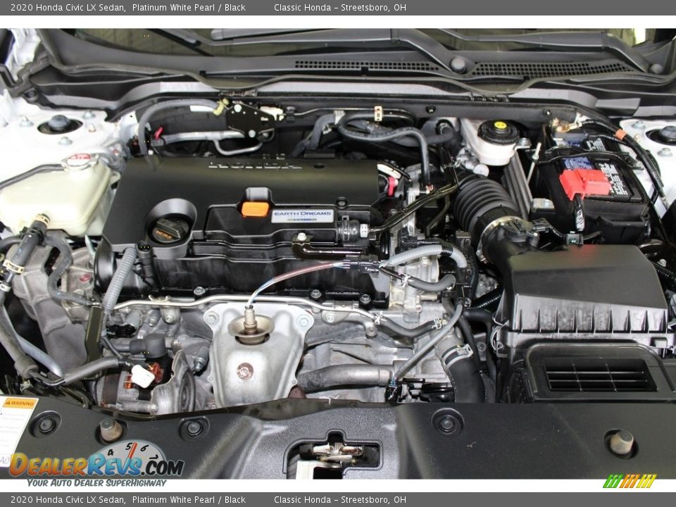 2020 Honda Civic LX Sedan Platinum White Pearl / Black Photo #13